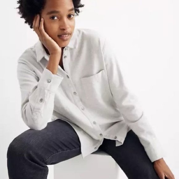 Madewell Tops - Madewell Gray Flannel Sunday Button Up Shirt